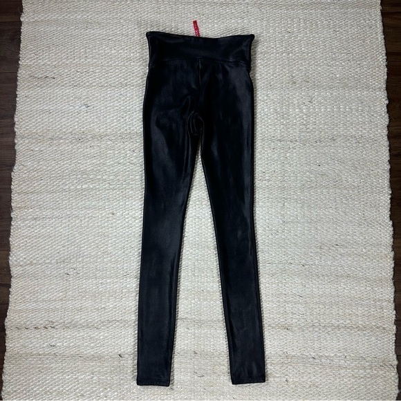 SPANX Leggings Sz XS Faux Leather Black - Picture 17 of 17
